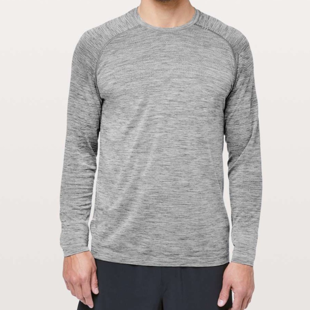 EUC Lululemon Men’s Gray Long Sleeve Metal Vent Tech Tee M